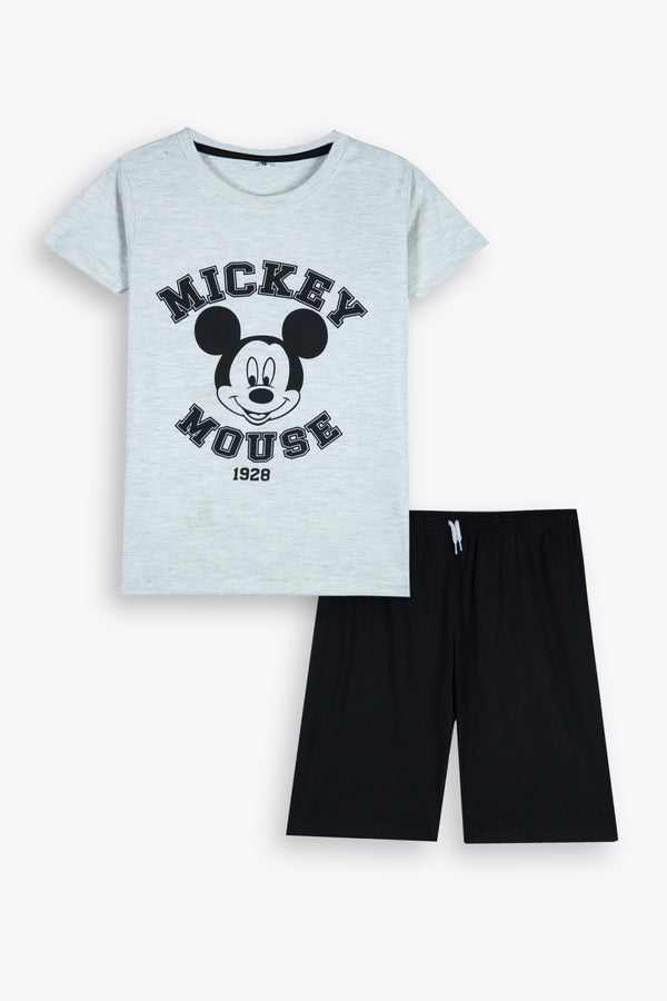 Mickey Mouse Graphic Tee & Shorts Set Tracksuit