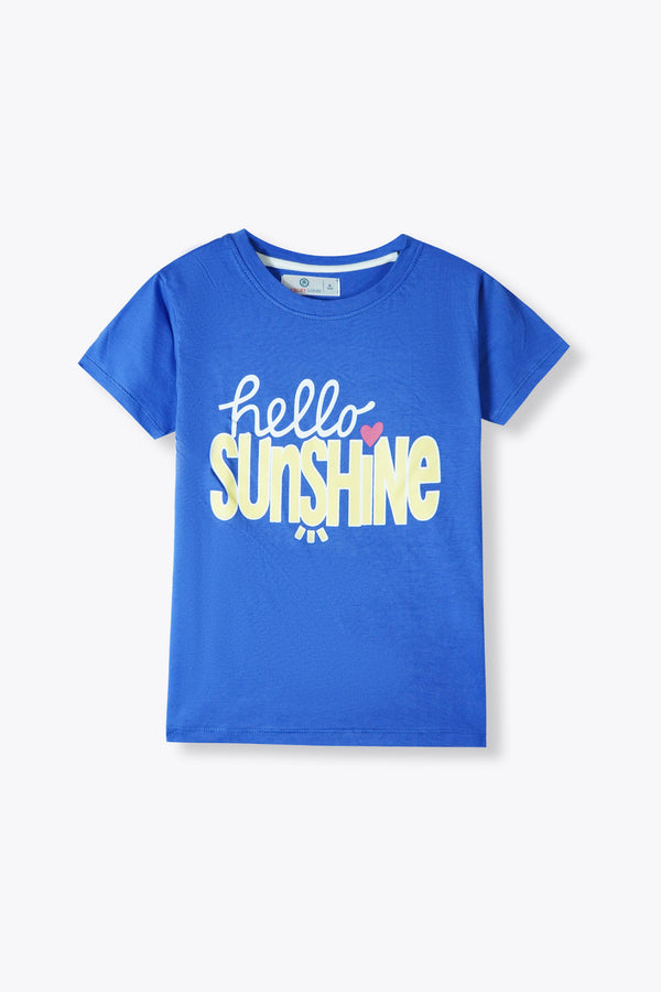 Boys "Hello Sunhine" Blue T-Shirt