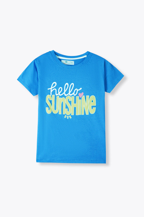 Boys "Hello Sunshine" Sky Blue T-Shirt