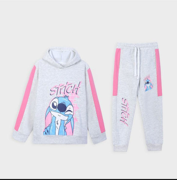 Premium Quality" Stitch" Printed Fleece Hoodie Suit For kids.