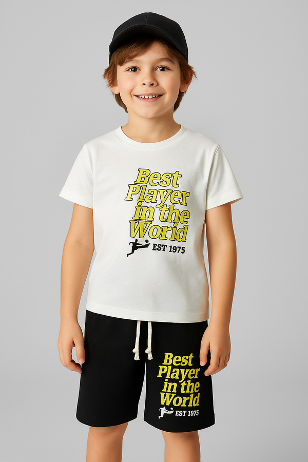 Best Player in the World: A Bold and Sporty Kids' Outfit