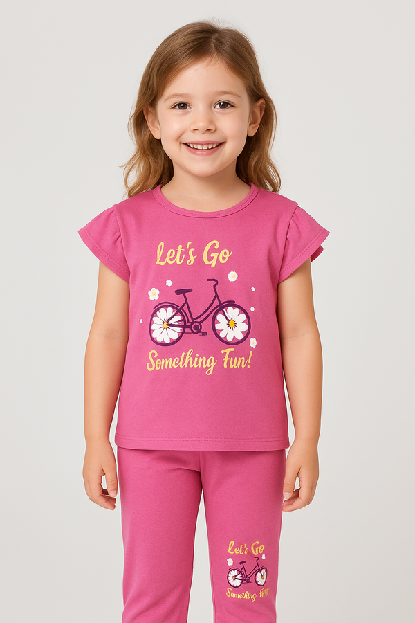 Girls Pink cozy dreams pajama set